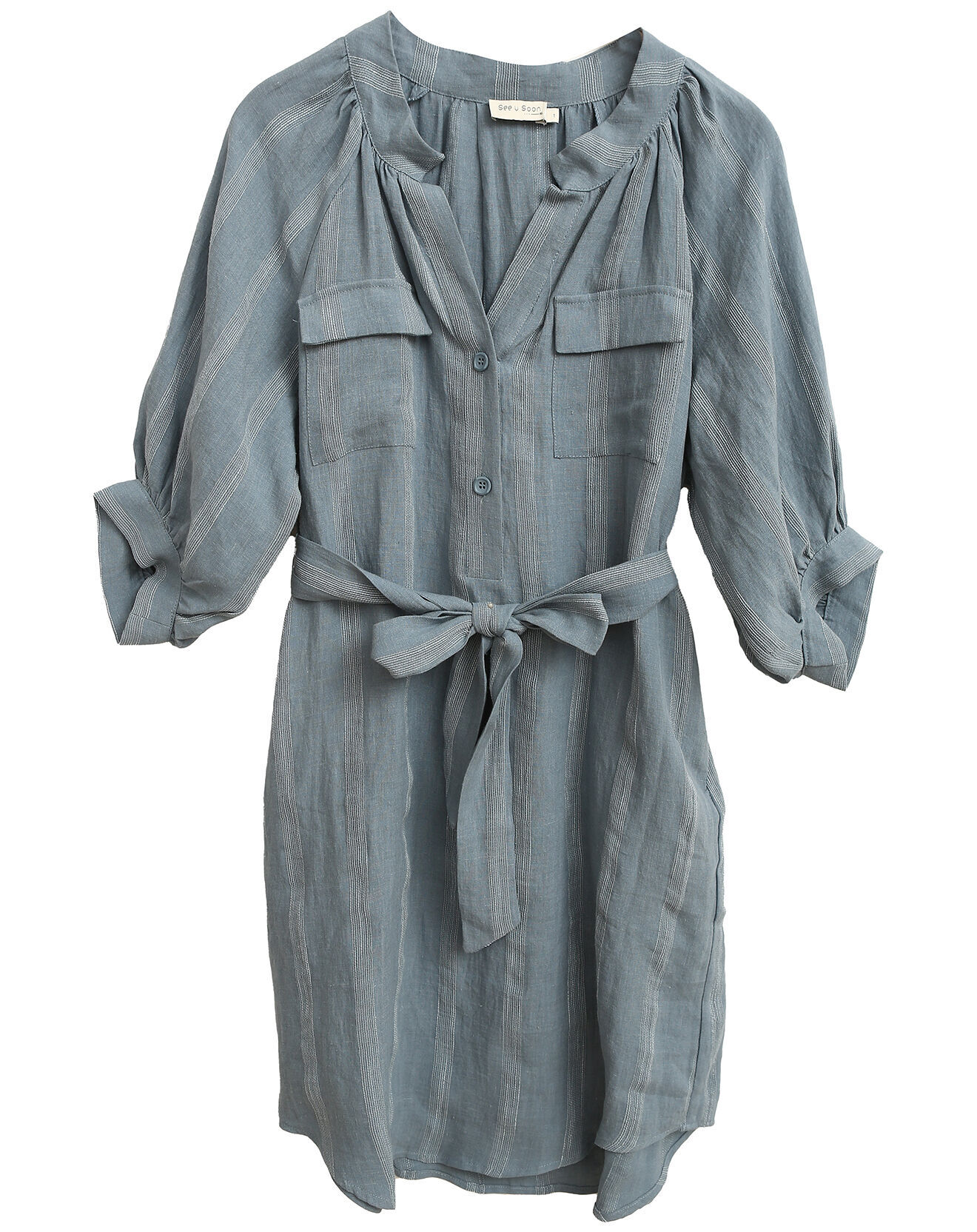 See u Soon Robe 100% Lin Alice bleue