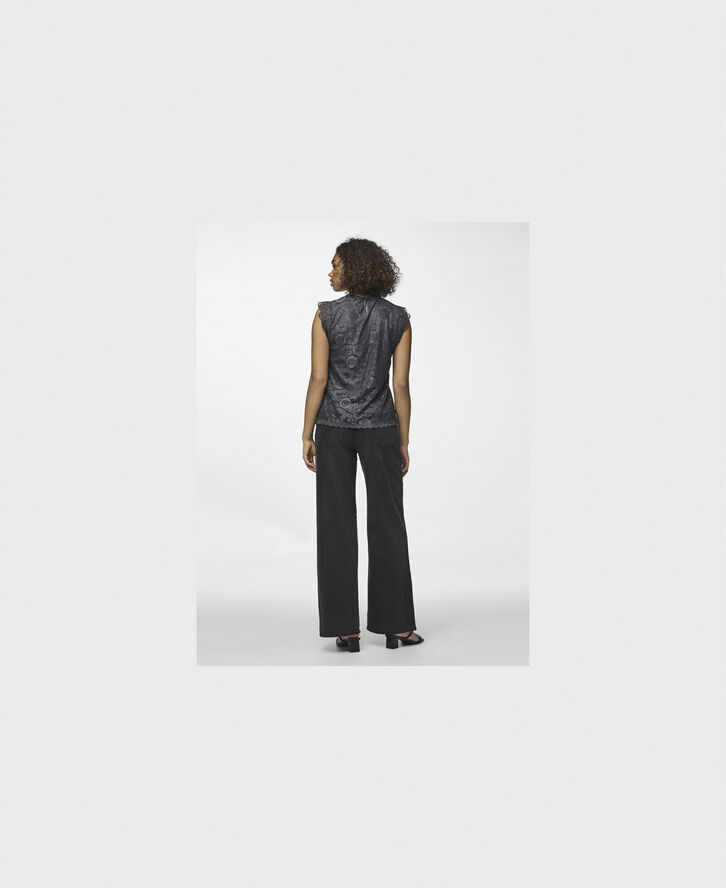 Pieces PCOLLINE SL LACE TOP WVN NOOS Magnet
