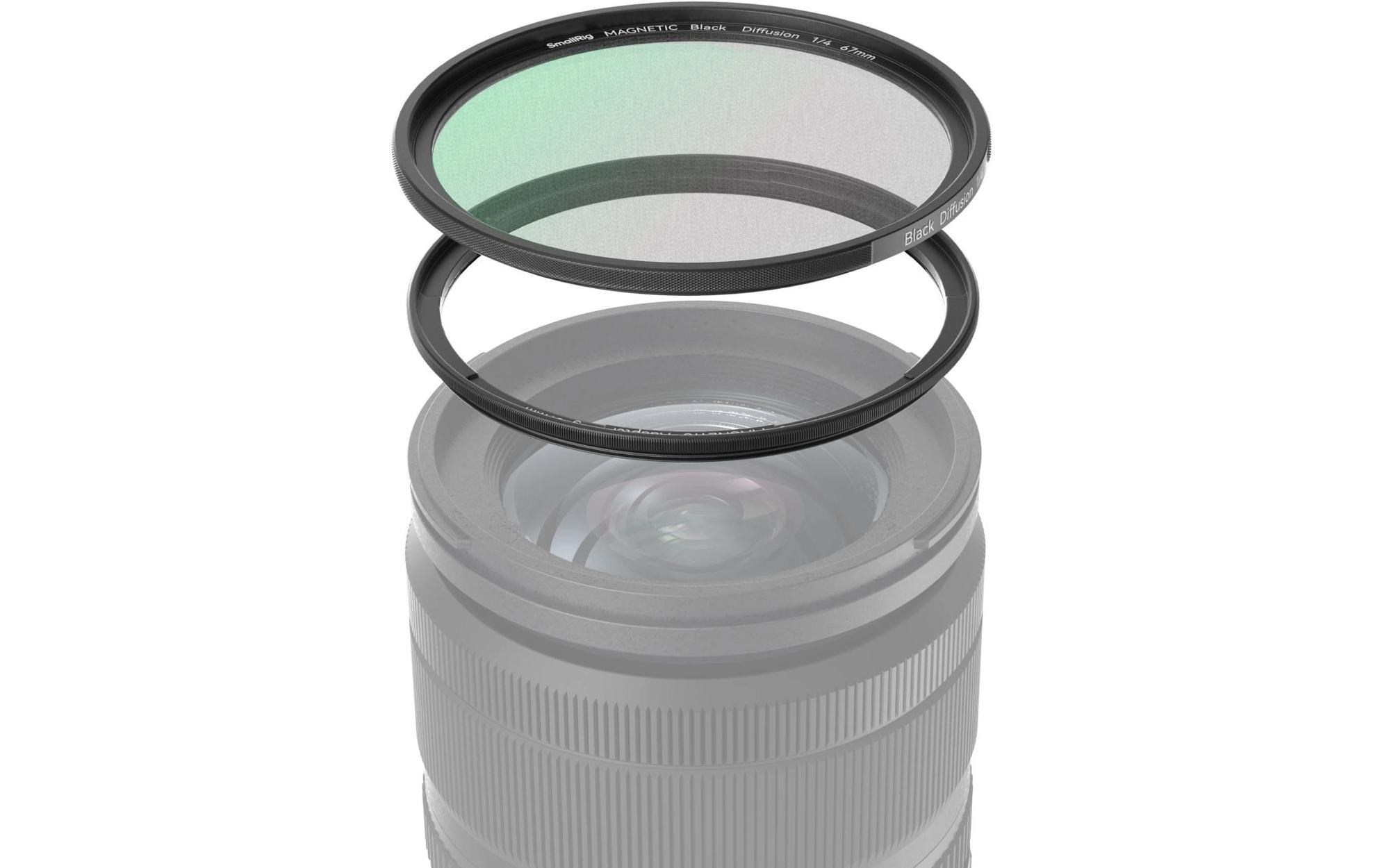 Aufsteckbarer 1/4 Schwarzer Nebelfilter (67mm)Für mobile Filmemacher