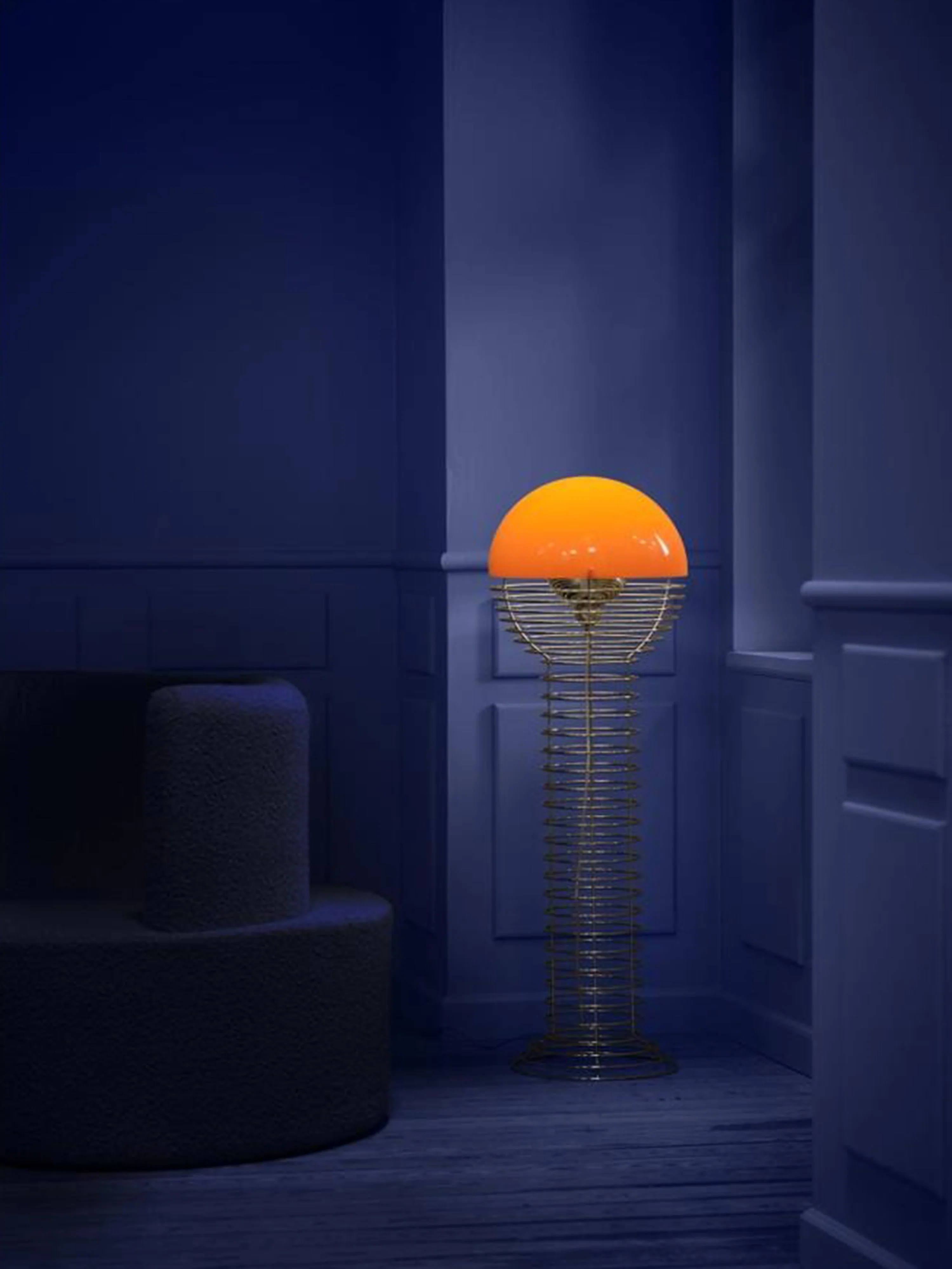 Vloerlamp Wire, Design Verner Panton