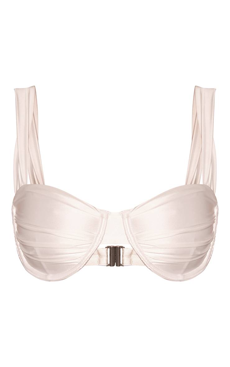 Blanc Haut De Bikini À Armatures Shine Swim