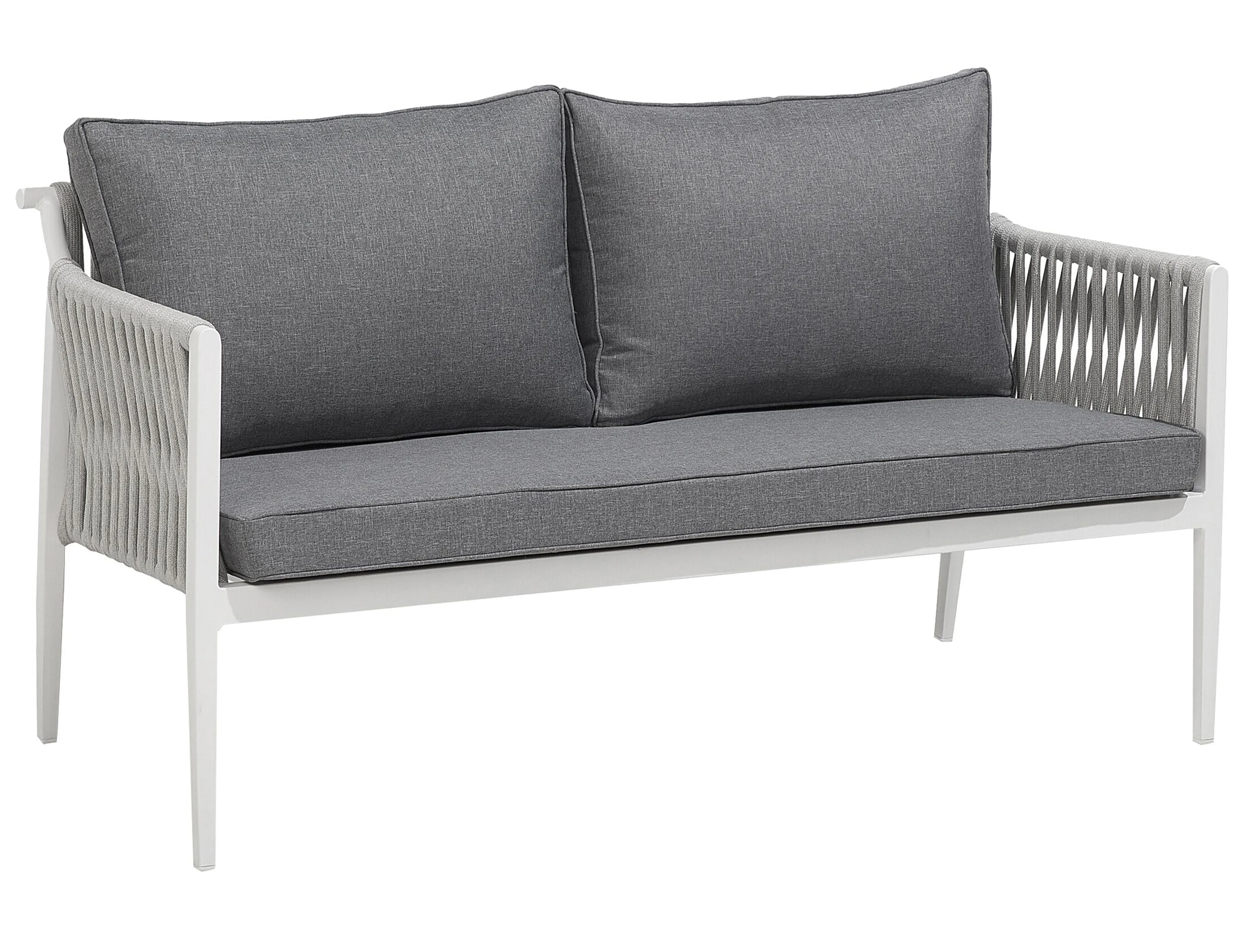 Loungeset met tafel 4-zits LATINA Metaal Grijs