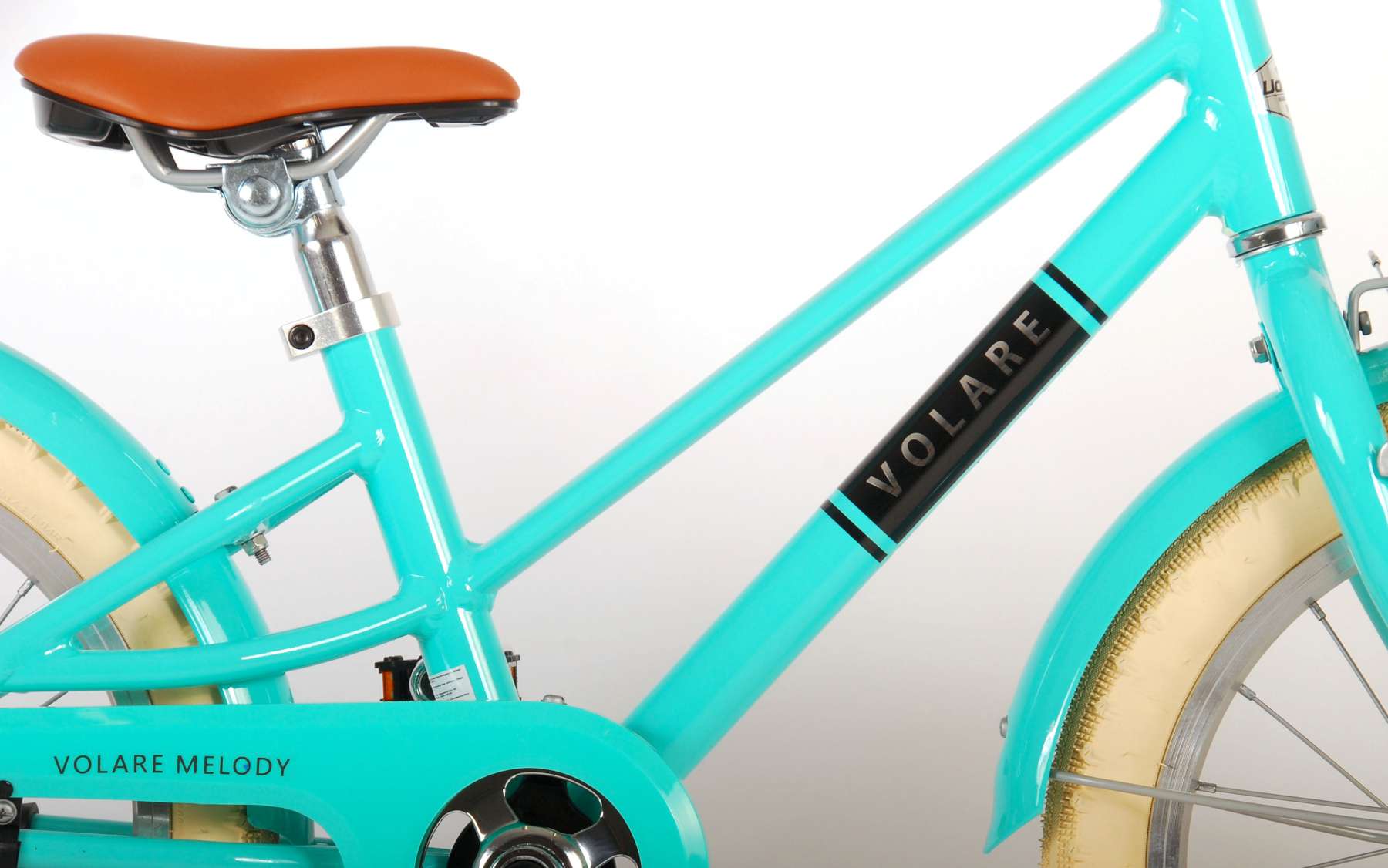 TPFSports Melody Kinderfahrrad - Mädchen - 16 Zoll - Rücktritt + Handbremse - Türkis