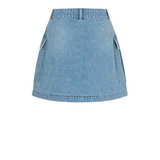 Second Female Dustine Mini Nederdel, Denim Blue, M