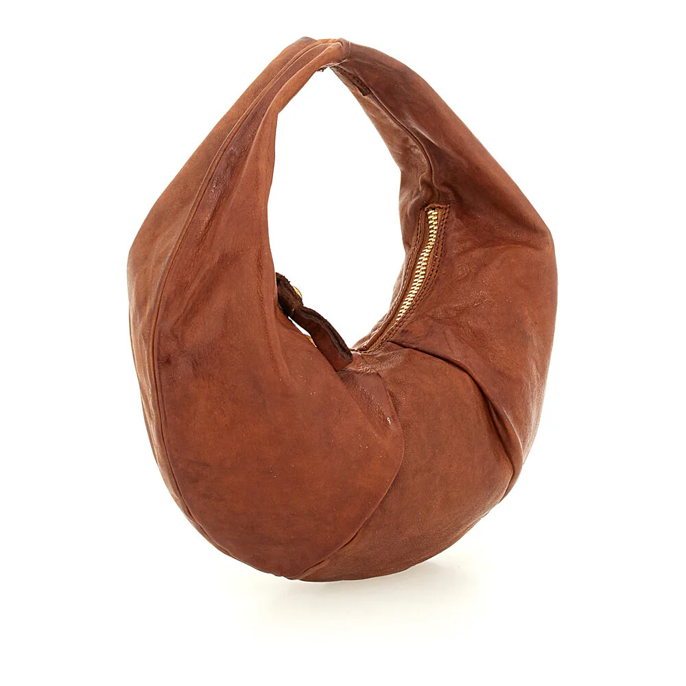 Campomaggi  Studs Profile læder skuldertaske - Cognac