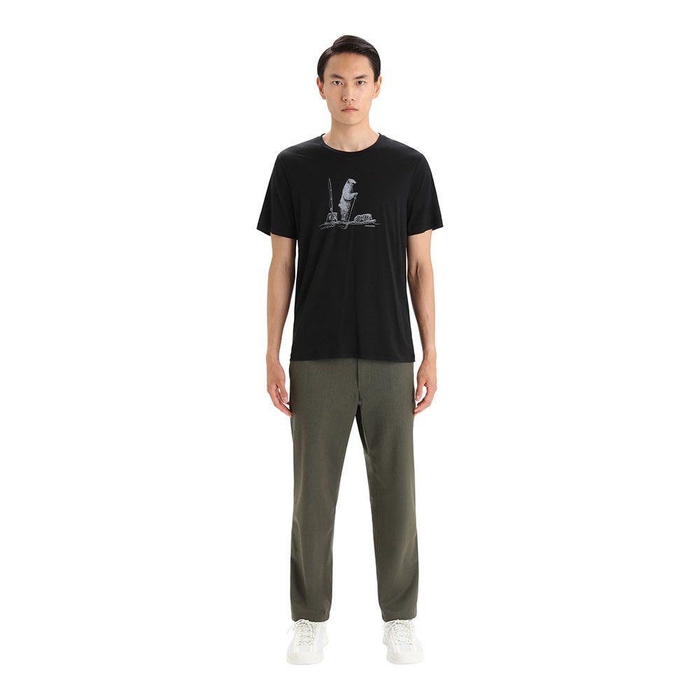 Icebreaker TECH LITE II - Tee-shirt Homme black