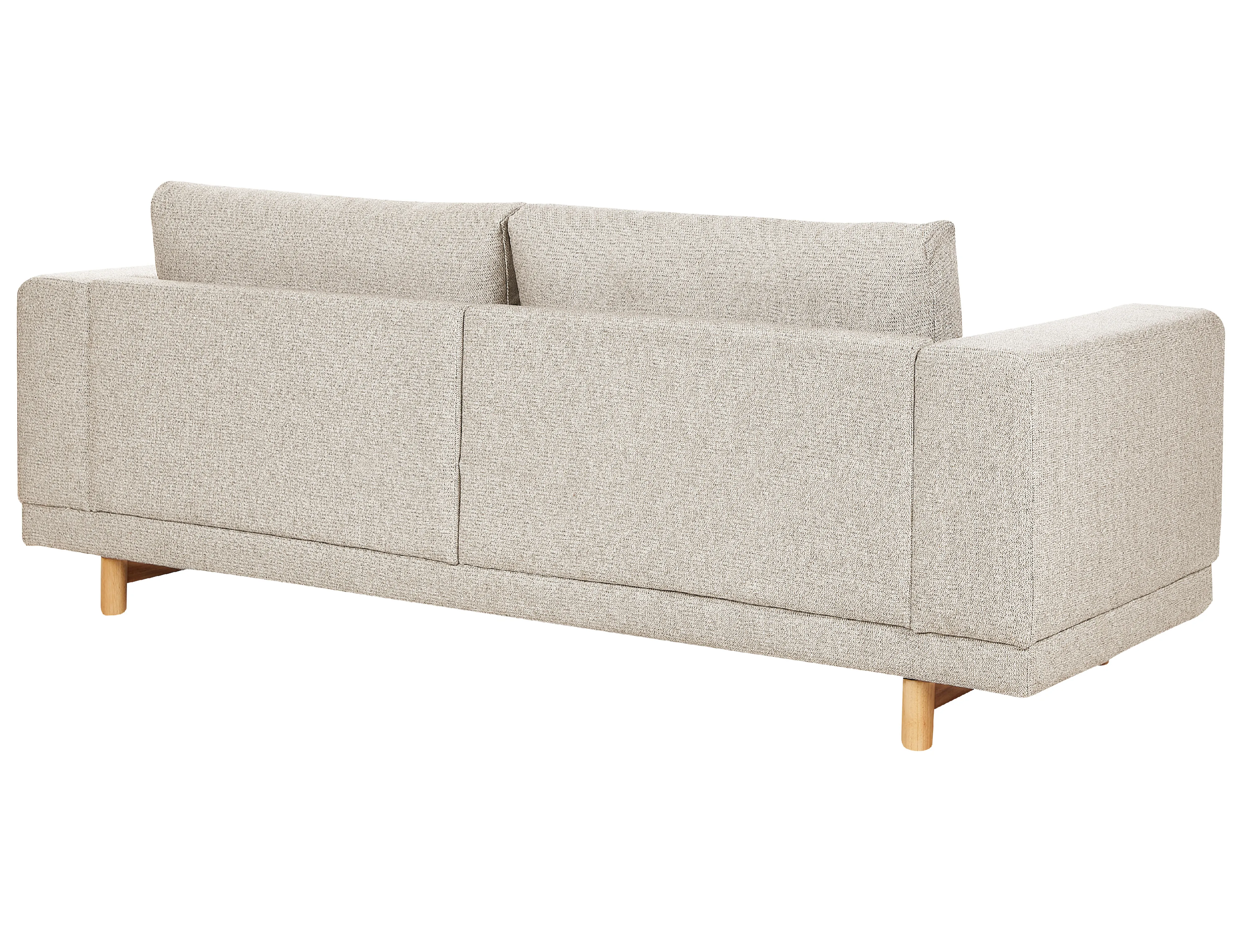 Bank 3-zits NIVALA Stof Lichtbeige