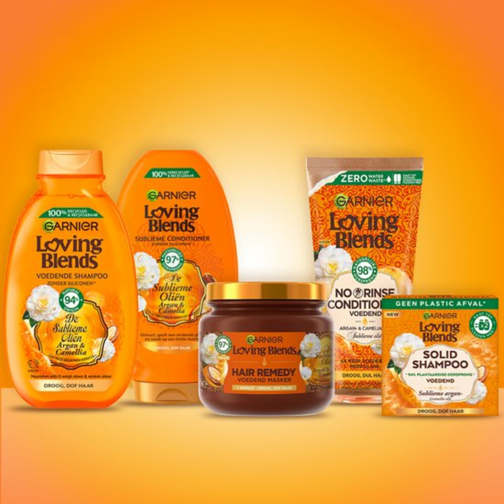 6x Garnier Loving Blends Argan- en Cameliaolie Conditioner250 ml