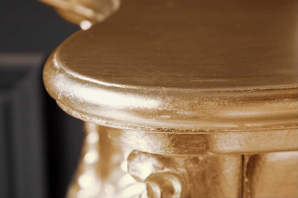 Elegante Konsole VENICE 110cm gold Barock Design Anrichte handgearbeitet