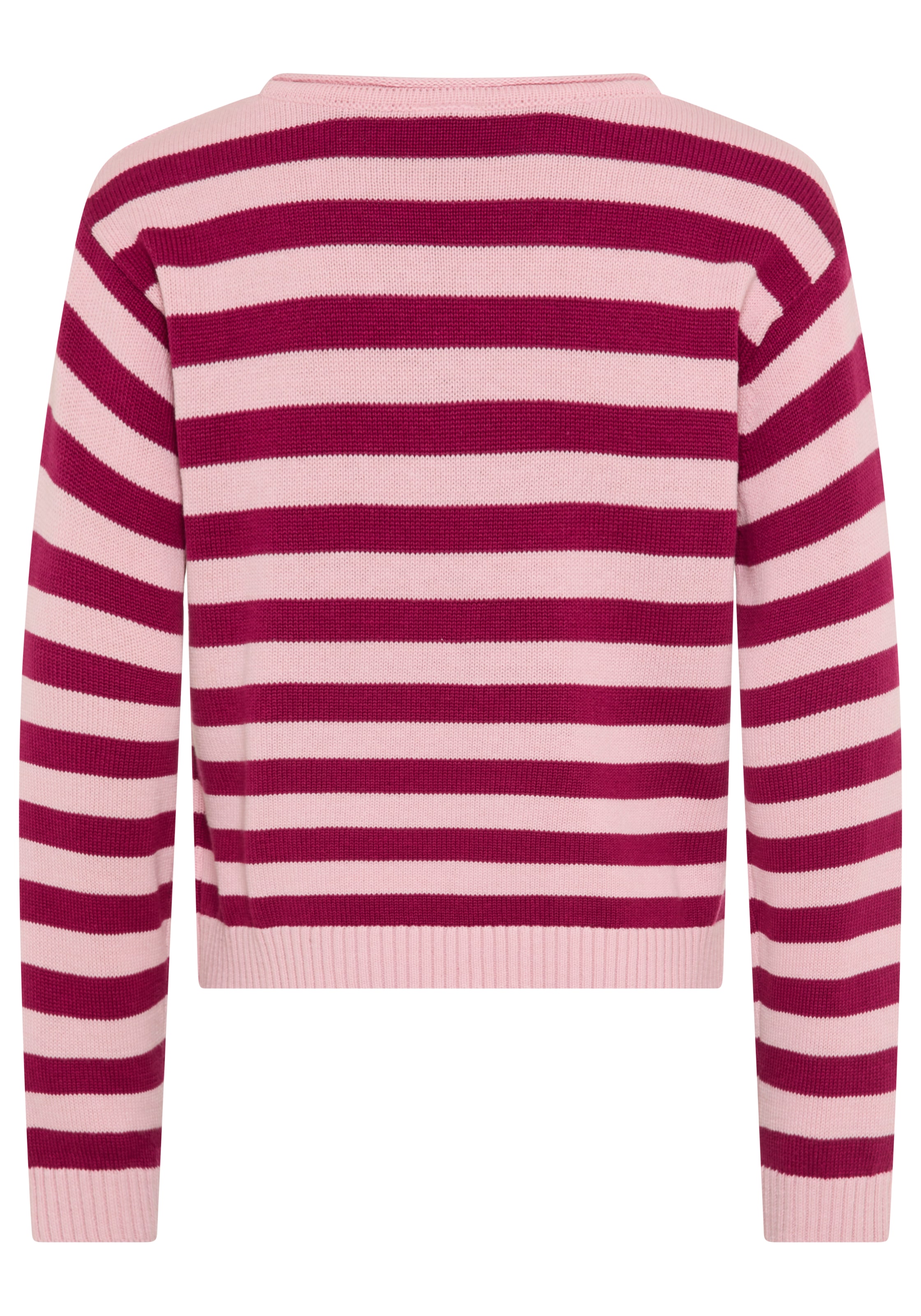 KIDSWORLD Strickpullover »Ringelpullover«, Ringelpullover mit Rollsaum
