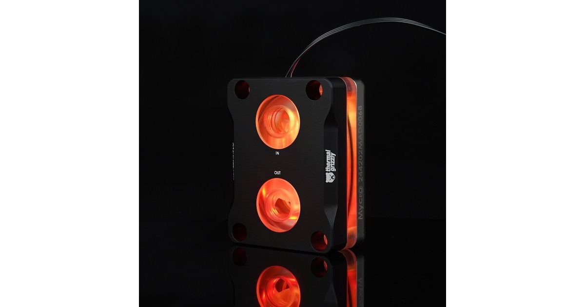 Thermal GrizzlyIntel 1851 Mycro Direct-Die Pro RGB V1 heatsink  (Zwart/transparant)