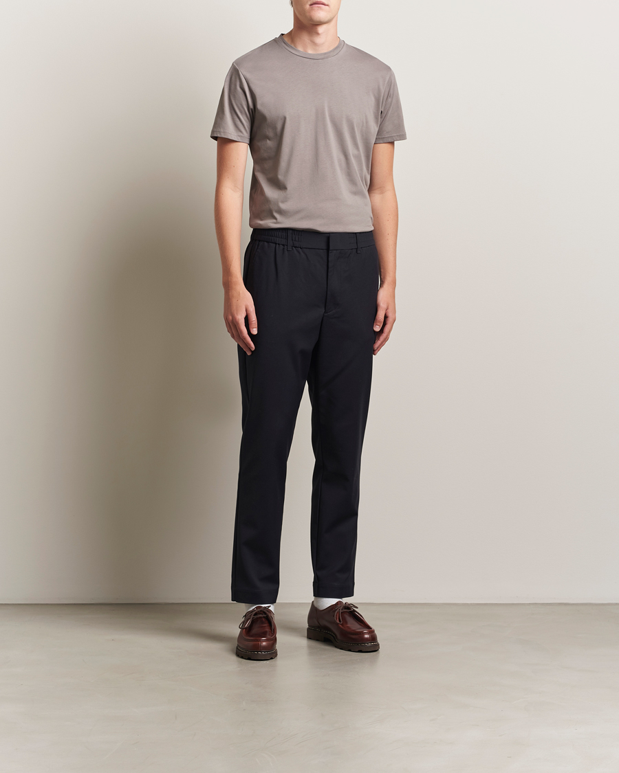 Sunspel Riviera Midweight T-Shirt Iron Grey