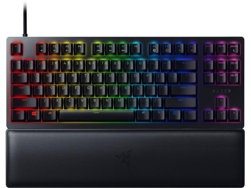 Razer Gaming-Tastatur Huntsman V2 Tenkeyless Red Switch Gaming-Tastatur mit analogen optischen Switches und RGB Beleuchtung