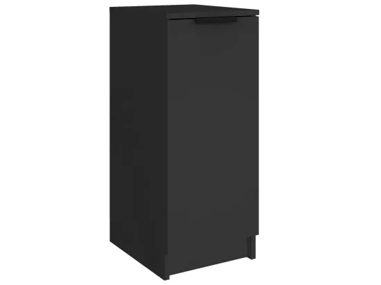 Armoire à chaussures noir 30x35x70 cm bois d'ingénierie