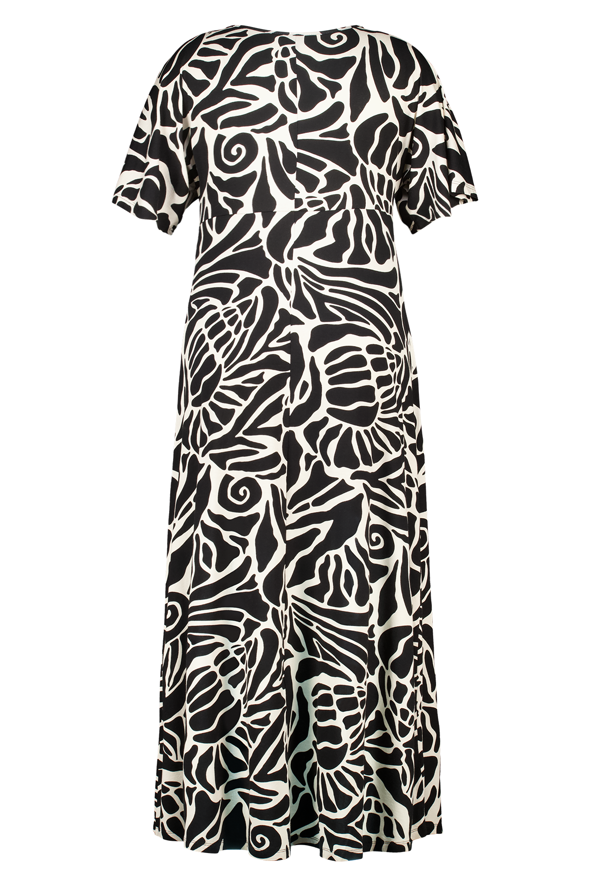 Jurk met print Multi zwart-wit