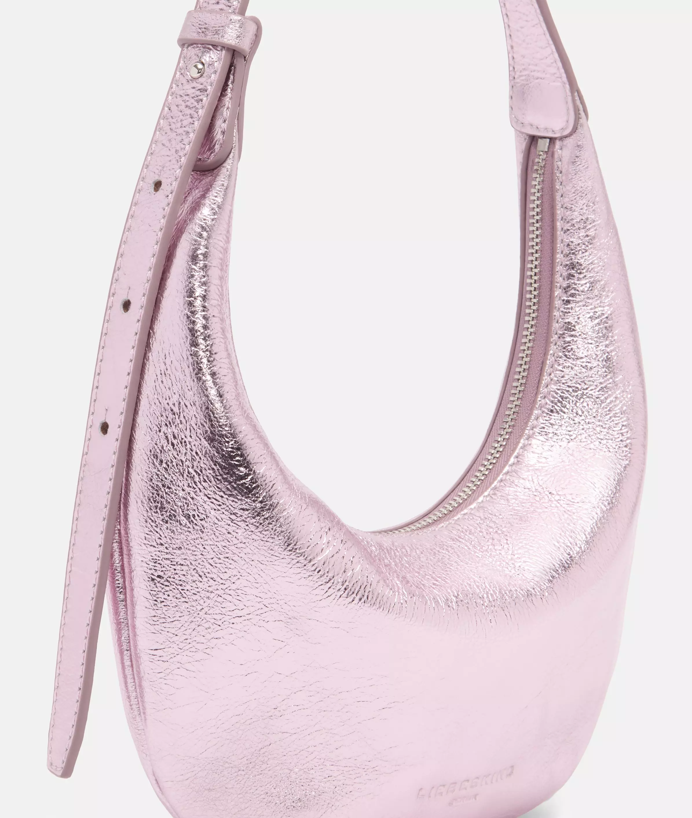 Hobo Mini bag with metallic finish
