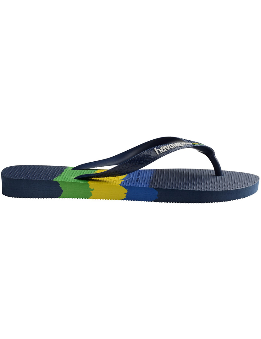 Brazil Tech Navy Blue Flip-Flops
