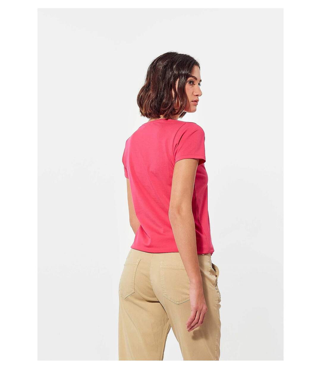 Tee shirt cintré coton bio  -  Kaporal - Femme