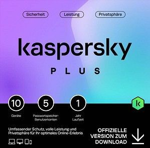 Kaspersky Plus - Antivirus - 10 Apparaten - 1 Jaar