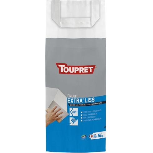 Enduit lissage lissage intérieur poudre 5kg blanc