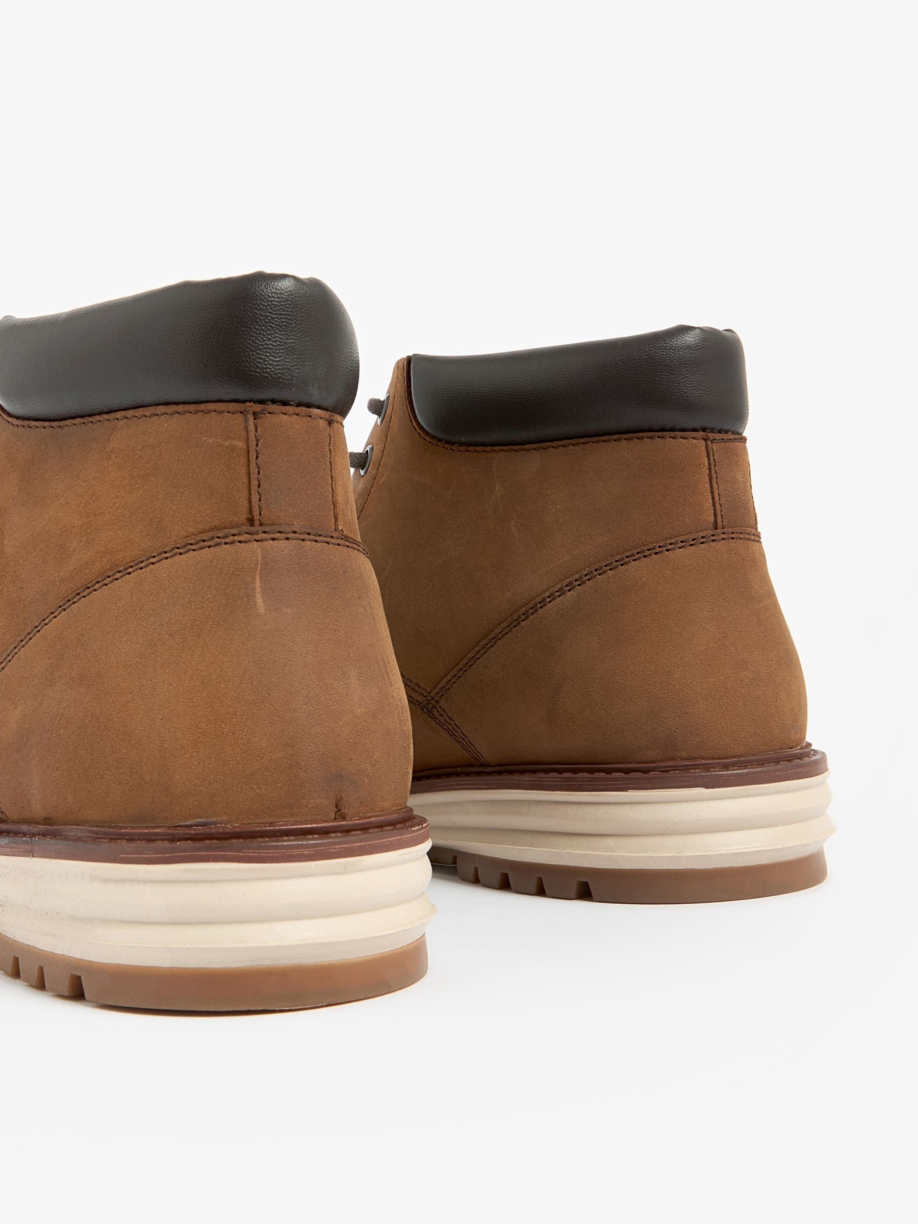 Lichtbruin/bruin - Leren hoge schoenen