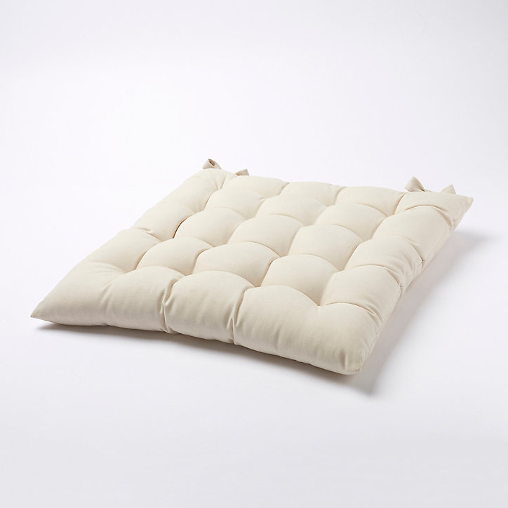Galette de chaise GoodHome Hiva naturel 45 x 45 cm