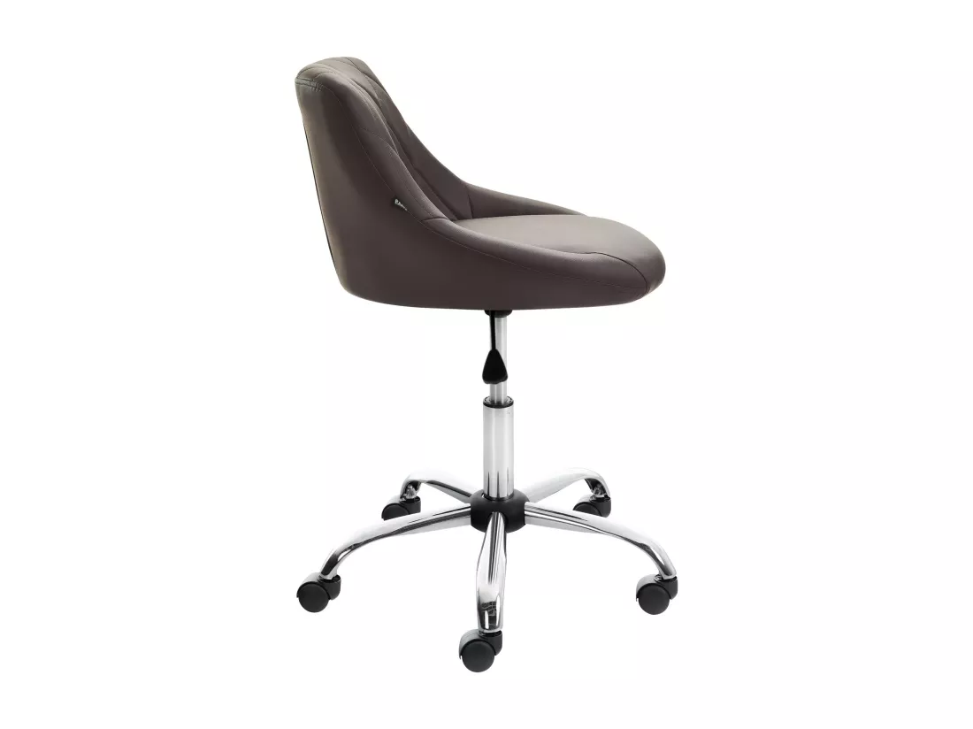 Chaise de bureau - Similicuir & Métal chromé - Lazio