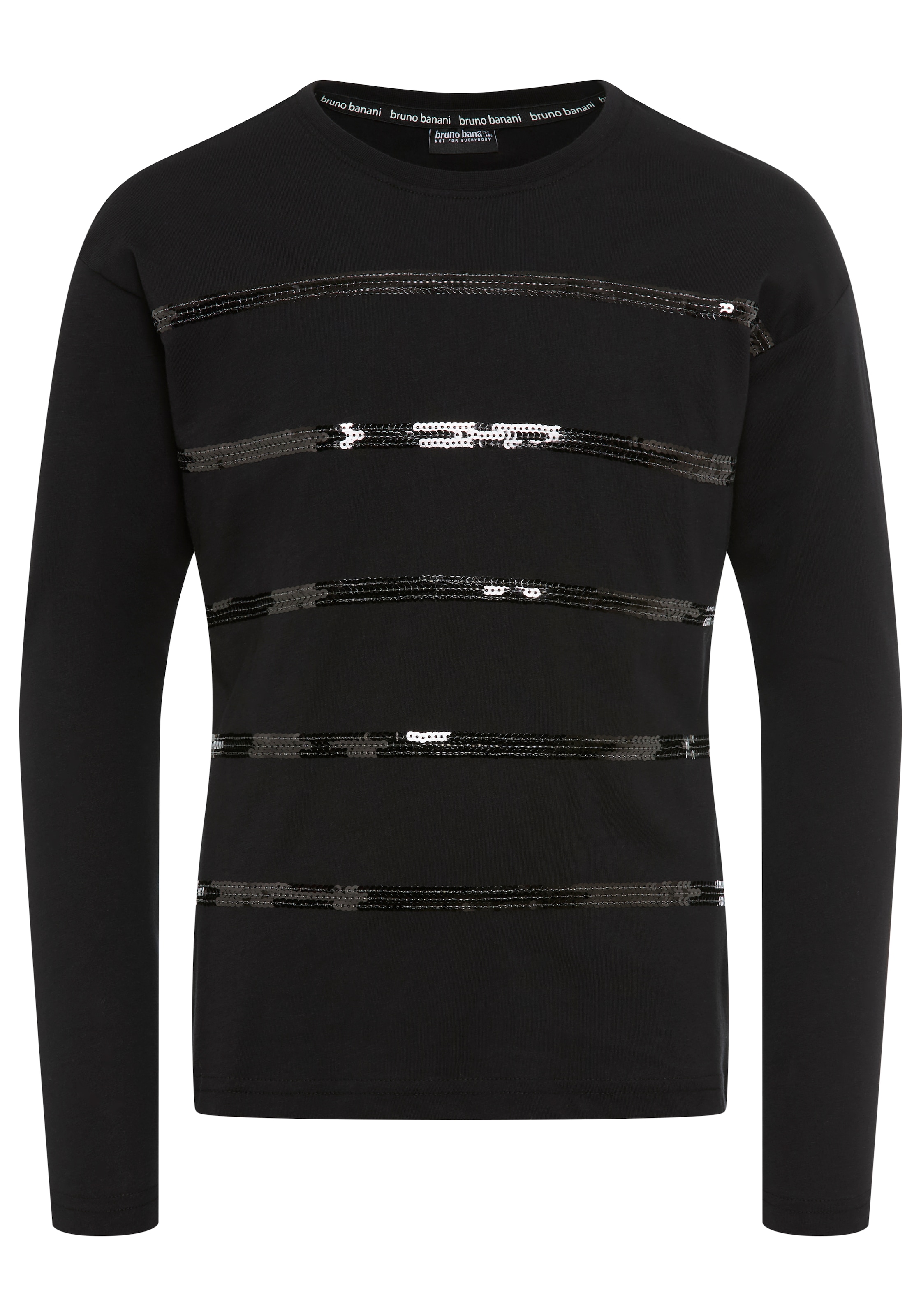 Bruno Banani Langarmshirt »Shirt mit Paillettendetails«, NEU: BRUNO BANANI für TEENS! Langarmshirt mit Pailletten