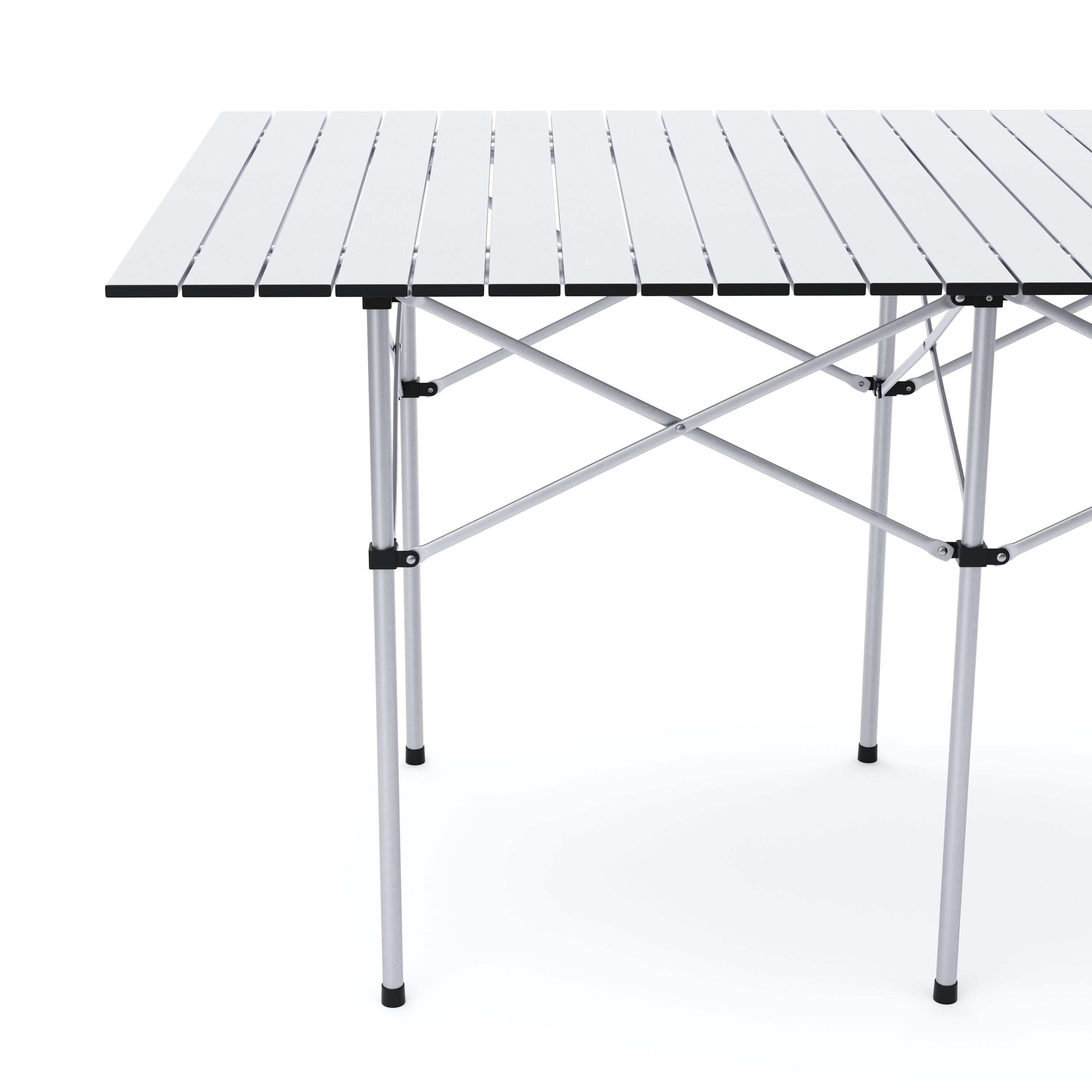 Campingtisch klappbar 140 x 70 cm silber