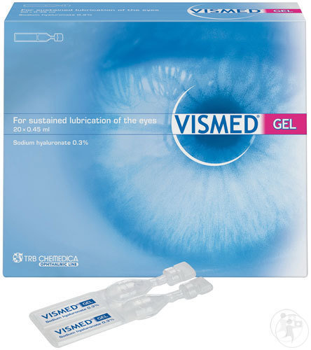 Vismed Gel Lubrifiant Gouttes Oculaires 0,3% Unidoses 20x0,45ml