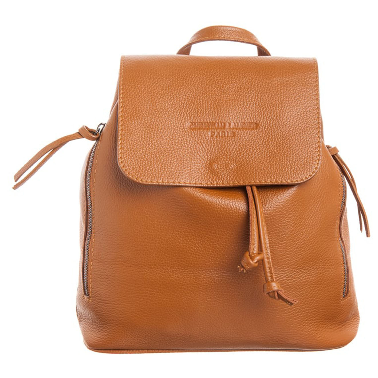 Christian Laurier Sac à dos en Cuir Roxy camel - 32x30x10 cm
