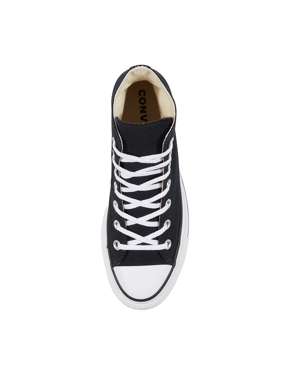 converse sneakers compensées montantes femme lift hi noir
