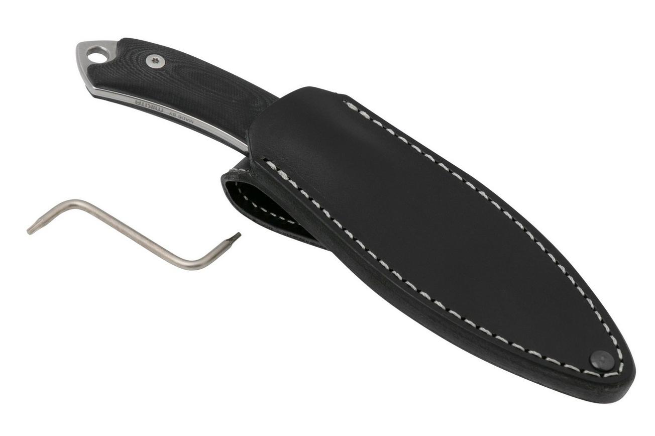 MKM Pocket Tango 2 Lambsfoot PT2-GBK Black G10 vaststaand mes, David C. Andersen design