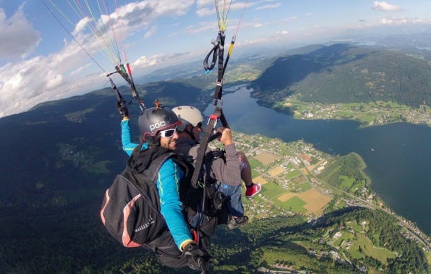 Gleitschirm Tandemflug Arnoldstein