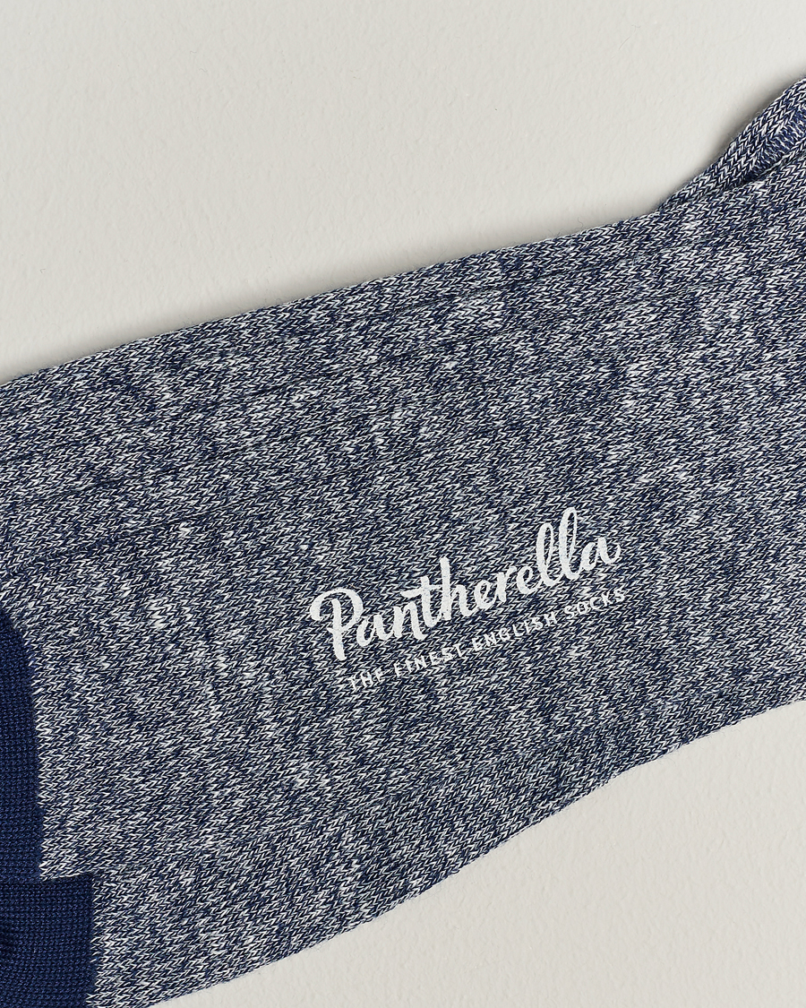Pantherella Hamada Linen/Cotton/Nylon Sock Indigo