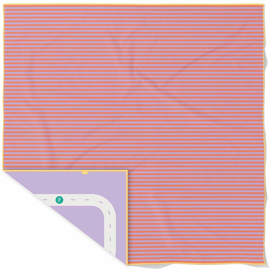Quut speelhanddoek - road lavender - 180x180 cm