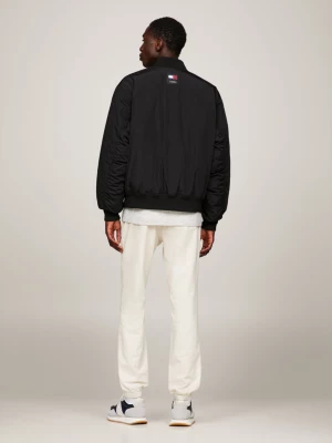 Jaqueta Bomber Clássica com Logo Tonal