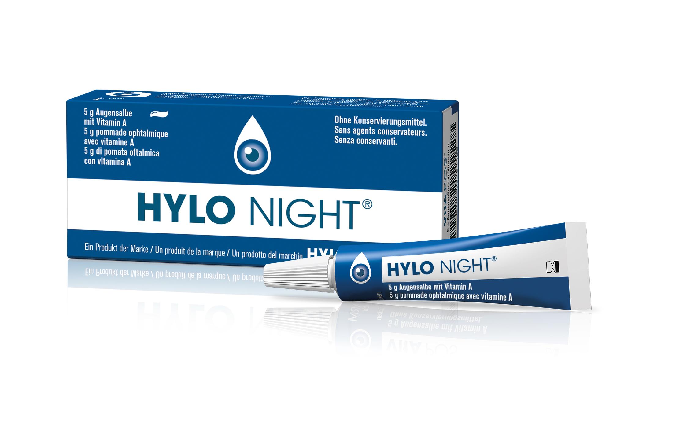 Augensalbe Hylo Night 5 gAugenpflege für trockene Augen während der Nacht