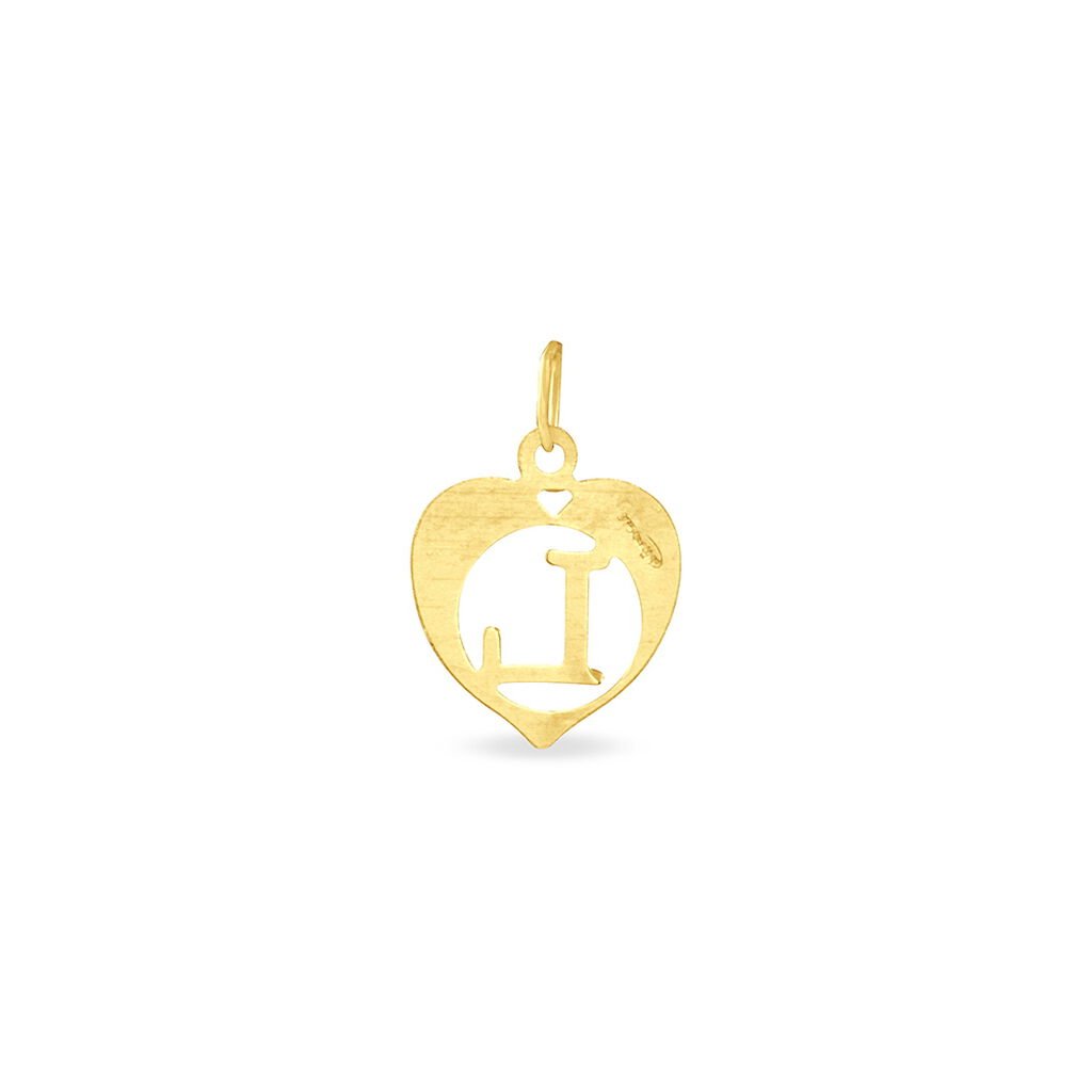 Pendentif Eudocie Coeur Lettre Or Jaune