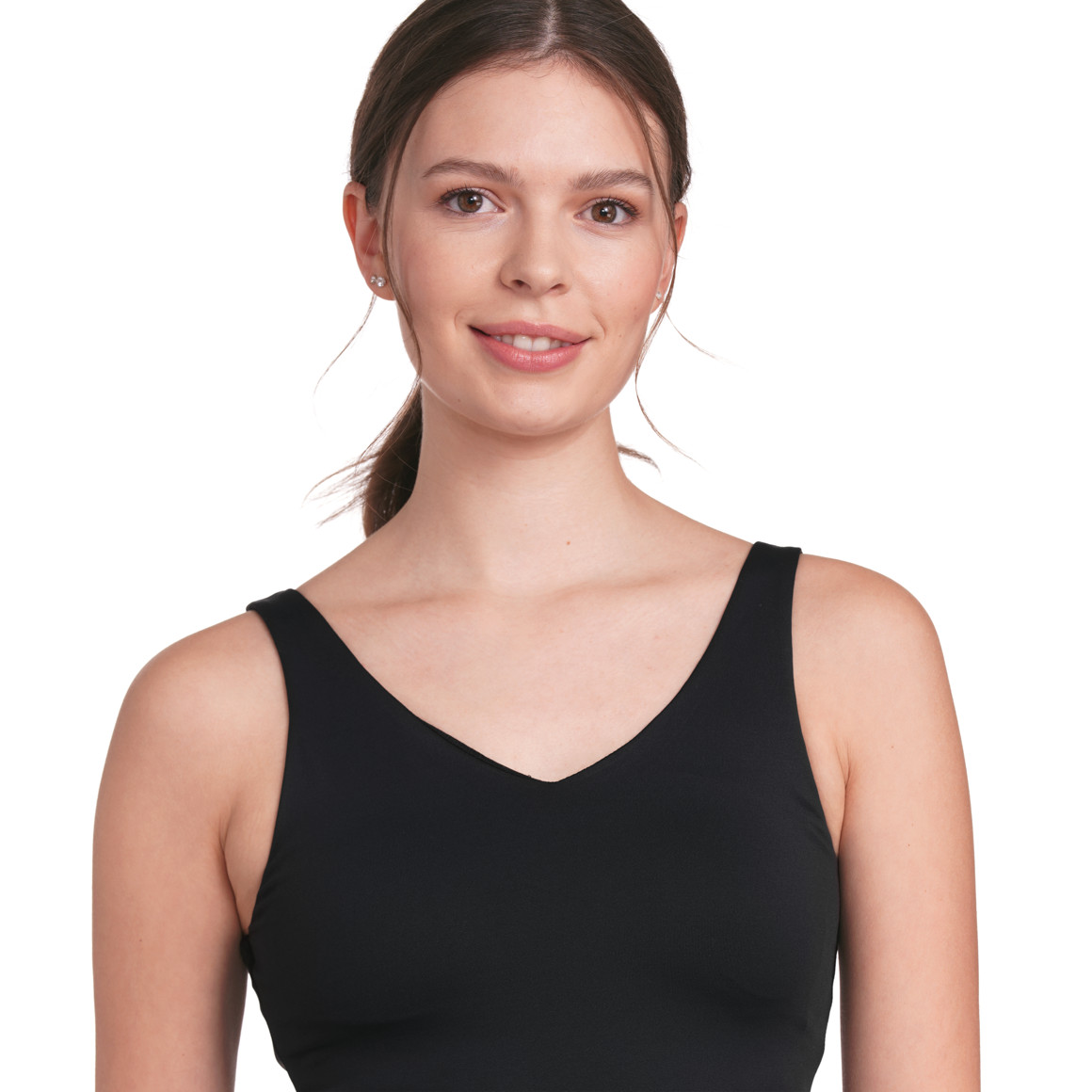 Gina Sports Damen Sport-Top mit BH schwarz