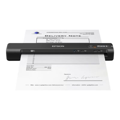 Epson WorkForce ES-60W (B11B253401) - scanner à feuilles A4 - portable - 600 dpi x 600 dpi - USB 2.0, Wi-Fi(n)