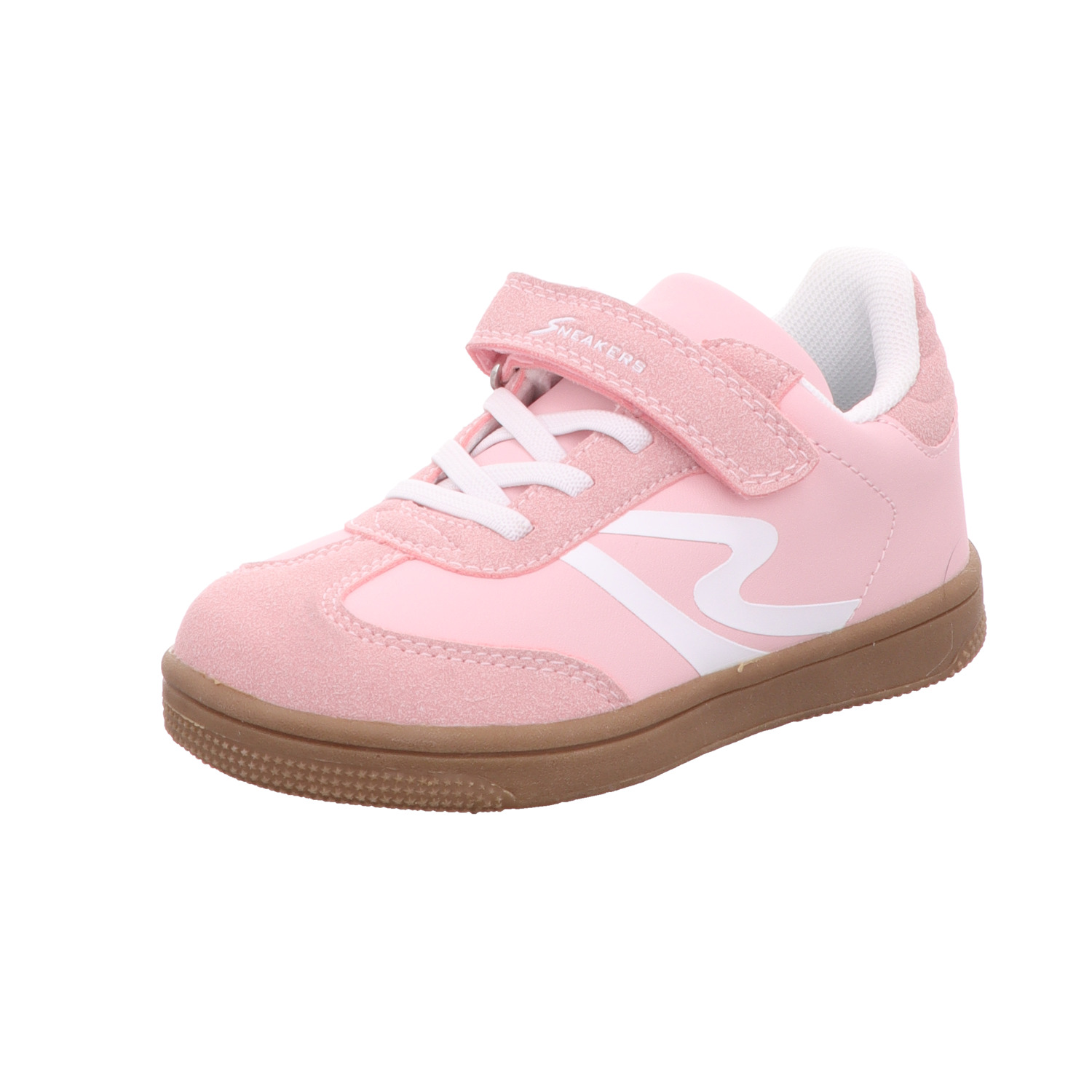 Sneakers Kinder-Mädchen-Sneaker-Slipper-Klettschuh Pink