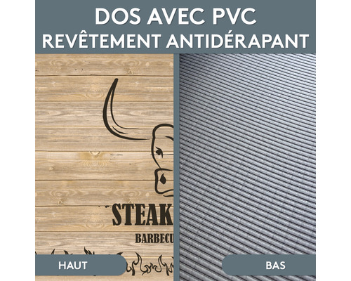 BBQ vloerbeschermingsmat Steakhouse plank 75x120 cm