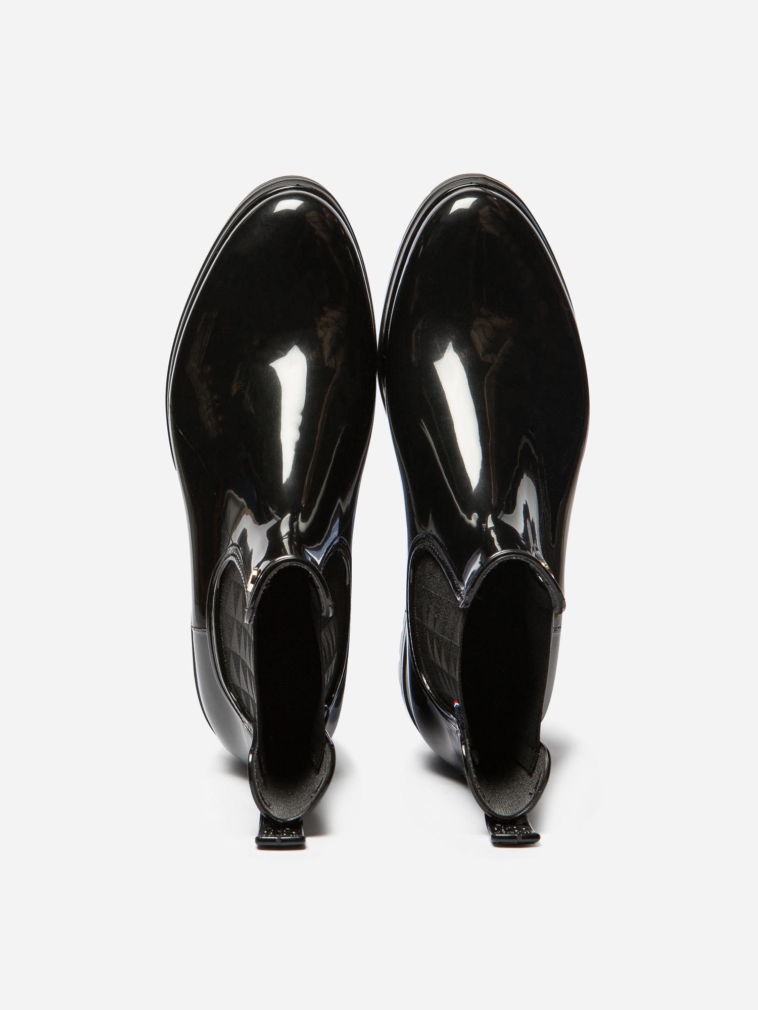 Bottes De Pluie Femme Semelle Epaisse Noires