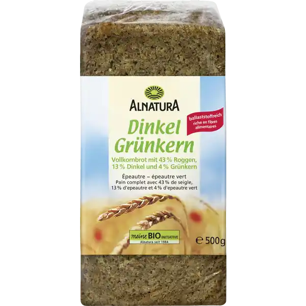 Bio Dinkel Grünkern Vollkornbrot