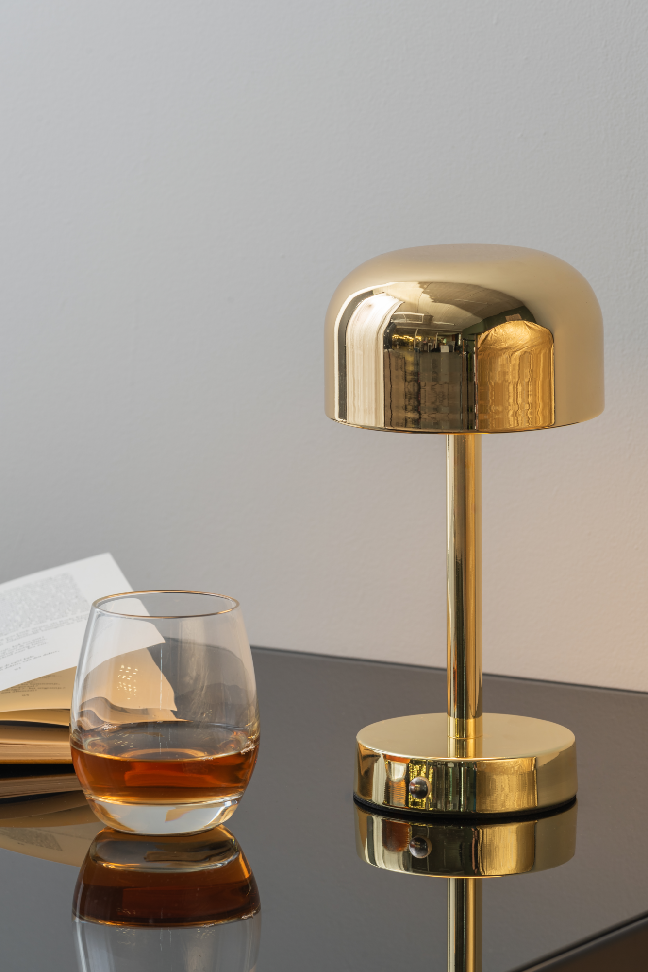 Table lamp James LED iron chrome plated