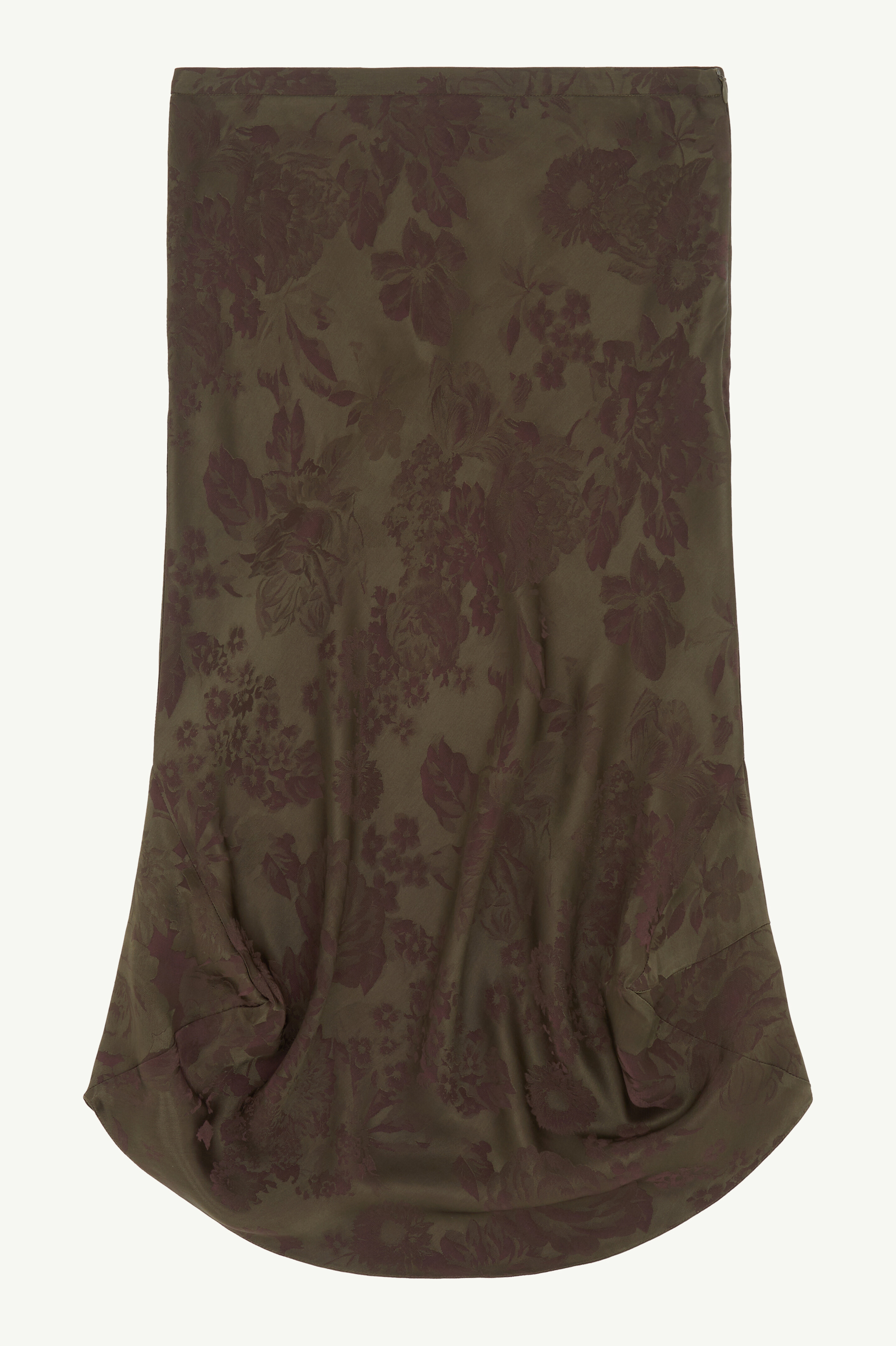 Jupe midi florale en mélange de viscose pour femme | MM6