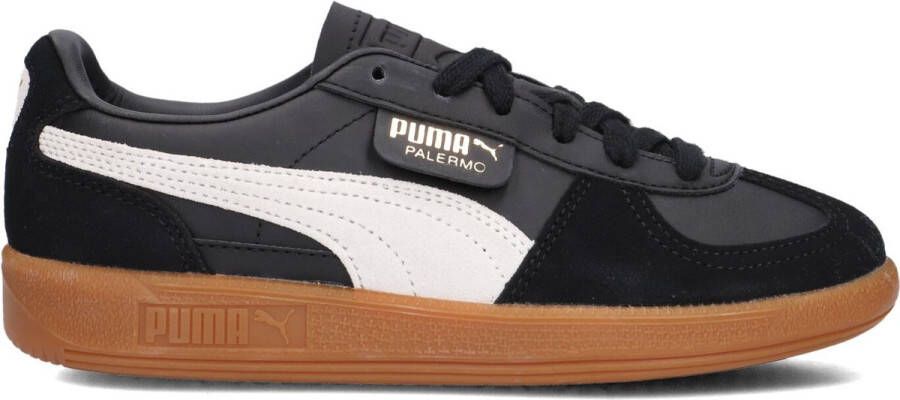 PUMA Palermo Jr Sneakers Kids Leren Sneaker Zwart