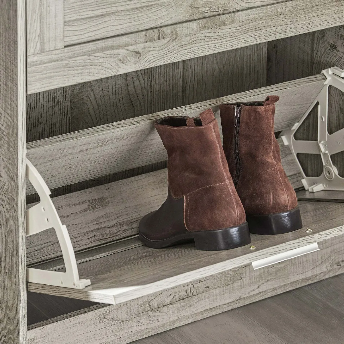 SoBuy Meuble à chaussures - Gris 60x23x79 cm
