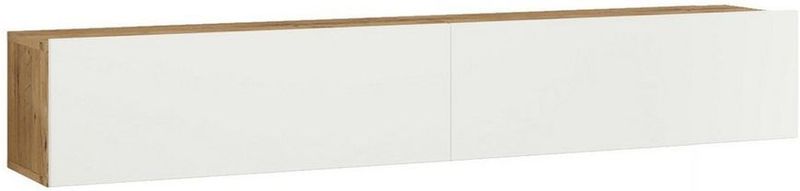 en.casa - Lapinlahti - TV-meubel - Houtkleurig en Wit - 180x31,5x29,5 cm